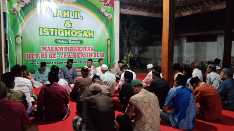 Malam Tirakatan Jelang HUT RI Ke-78 dan Bersih Desa Babadan Lor Tahun 2023